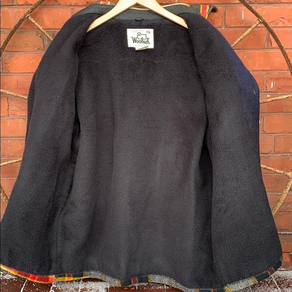 WOOLRICH Vintage Wool Sherpa Fleece Shirt Jacket - Picture 4 of 9